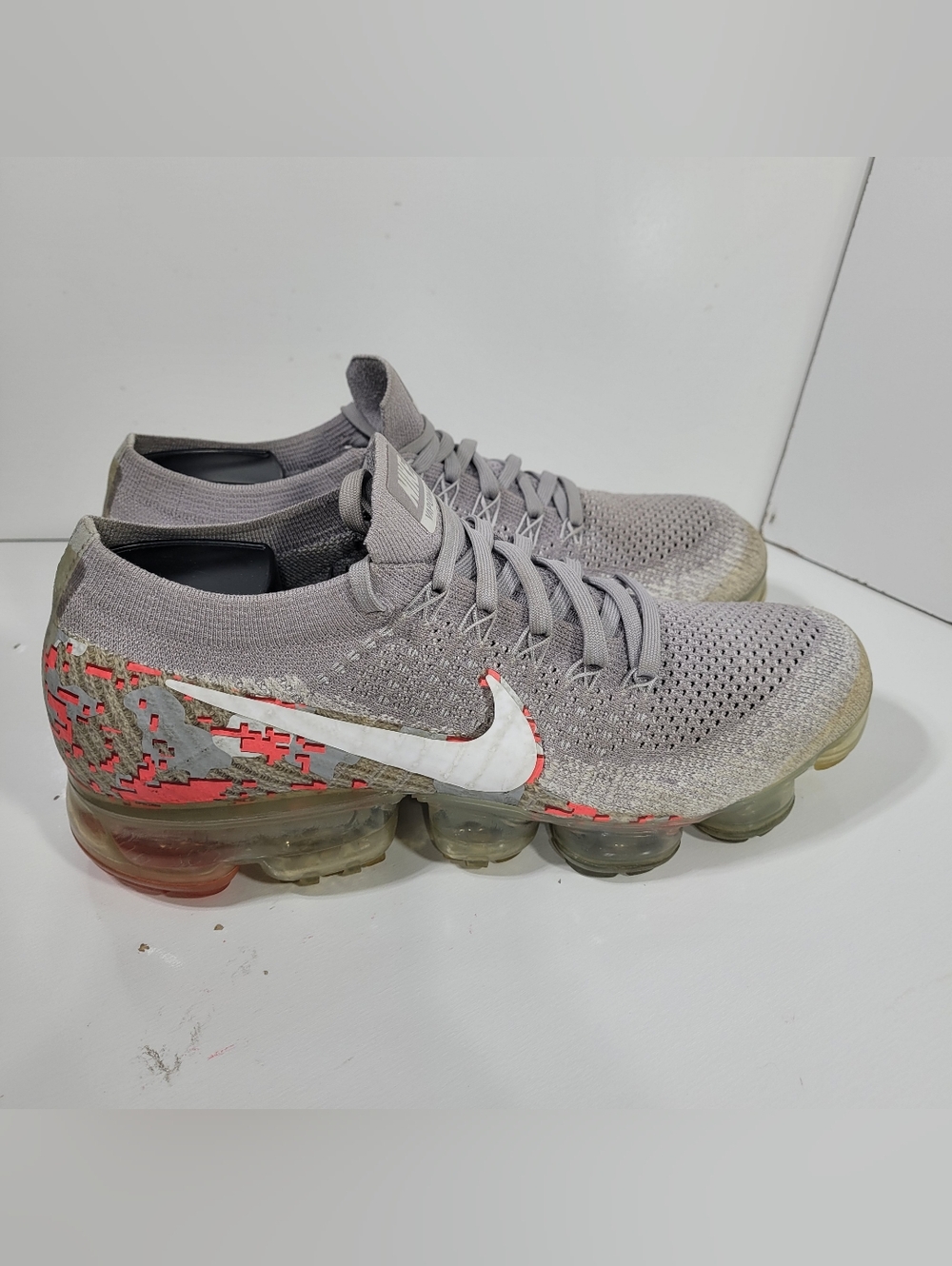 Nike Air Vapor Max Flyknit Camo Digi Atmosphere Grey AH8448-001 Women's Size 9